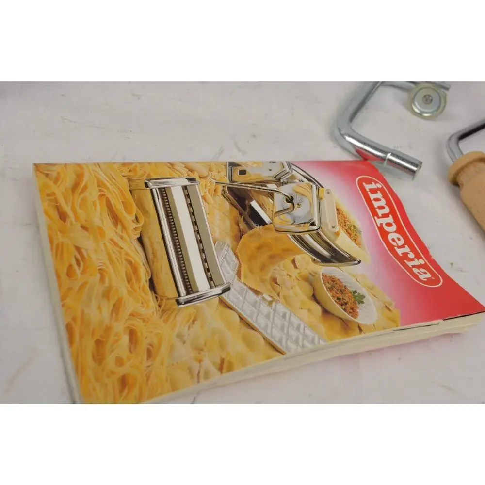 Imperia SP-150 Pasta Maker Italian Fresh Pasta Machine Roller Cutter Manual